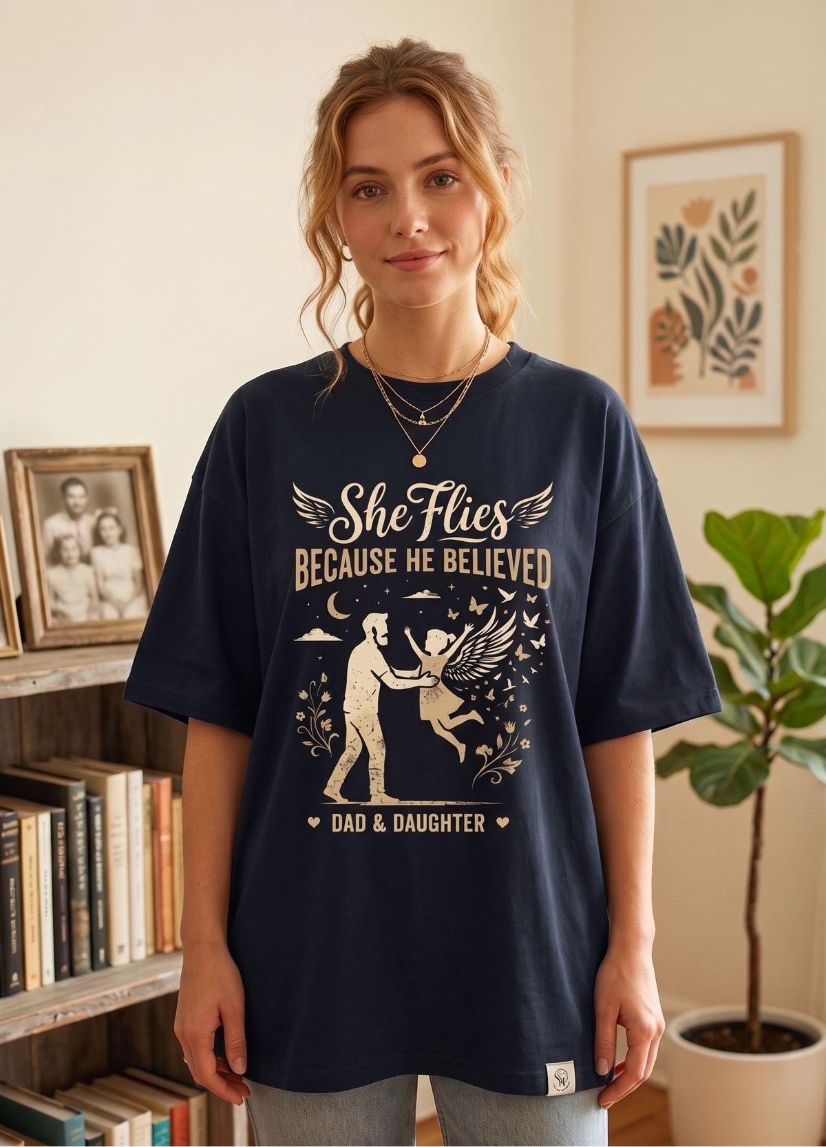 Dad & Daughter Unisex oversized tee