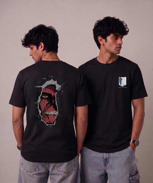 Attack on titan Wall of Marie Unisex Classic Crew T-Shirt