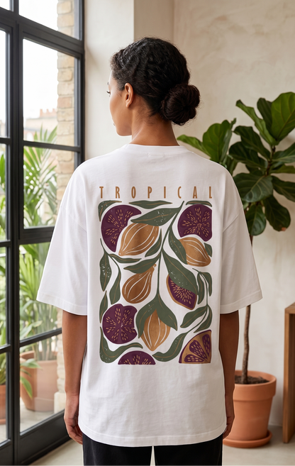 Tropical Unisex oversized tee