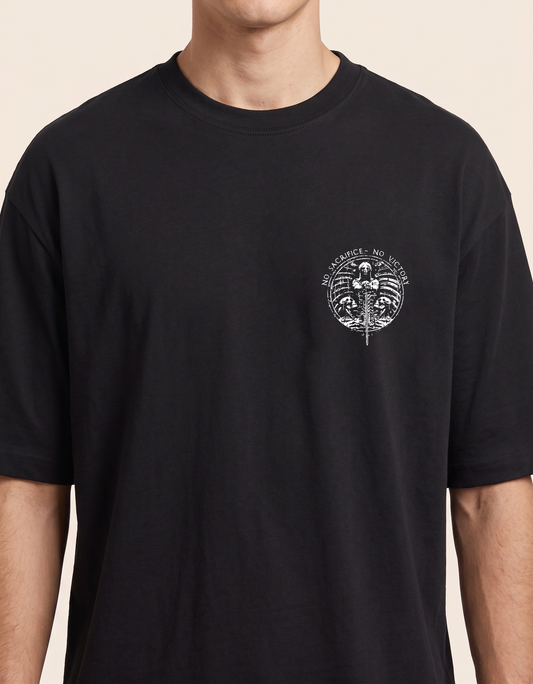 Sacrifice and victory Unisex Terry Oversized Tee