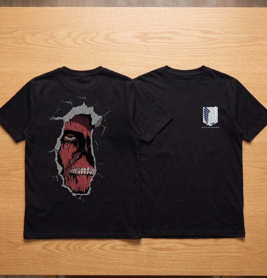 Attack on titan Wall of Marie Unisex Classic Crew T-Shirt