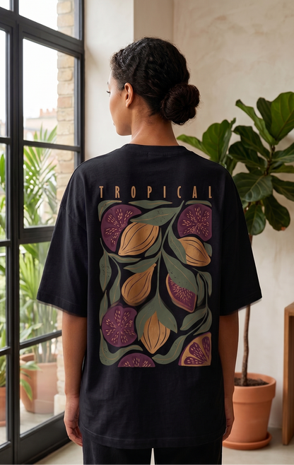 Tropical Unisex oversized tee