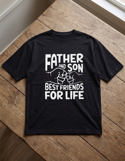 Father and Son Unisex Oversized Classic T-Shirt