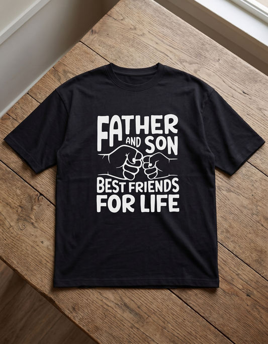 Father and Son Unisex Oversized Classic T-Shirt