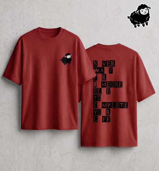 Never wait Unisex Terry Oversized Tee