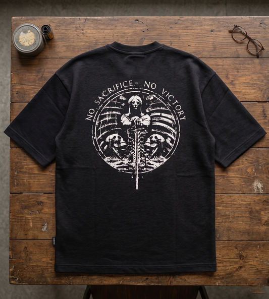 Sacrifice and victory Unisex Terry Oversized Tee