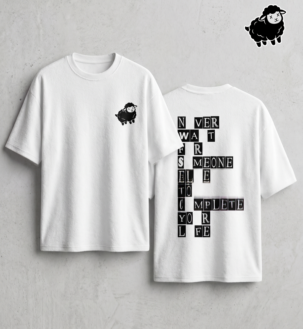 Never wait Unisex Terry Oversized Tee