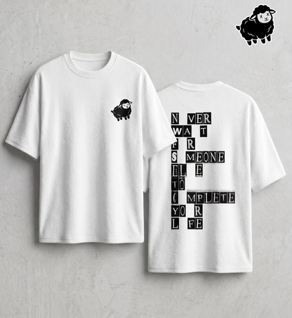 Never wait Unisex Terry Oversized Tee