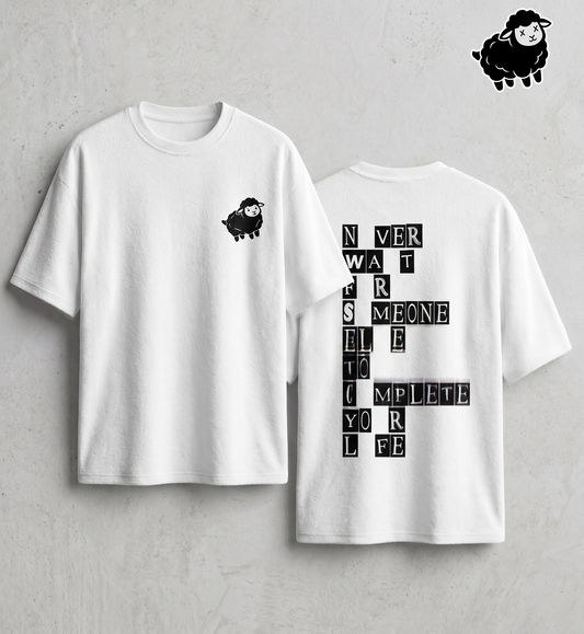 Never wait Unisex Terry Oversized Tee