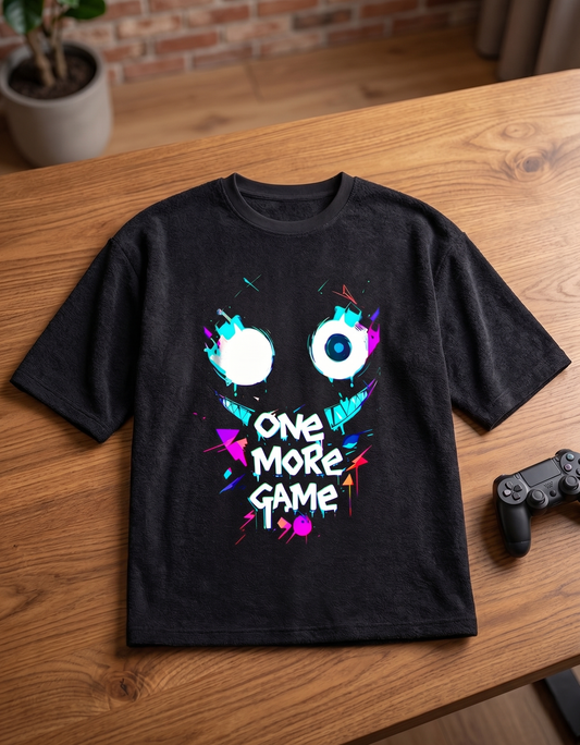 One More Game Terry Oversized Tee