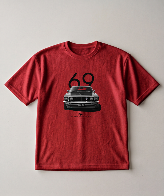 Ford mustang 69 Unisex Terry Oversized Tee