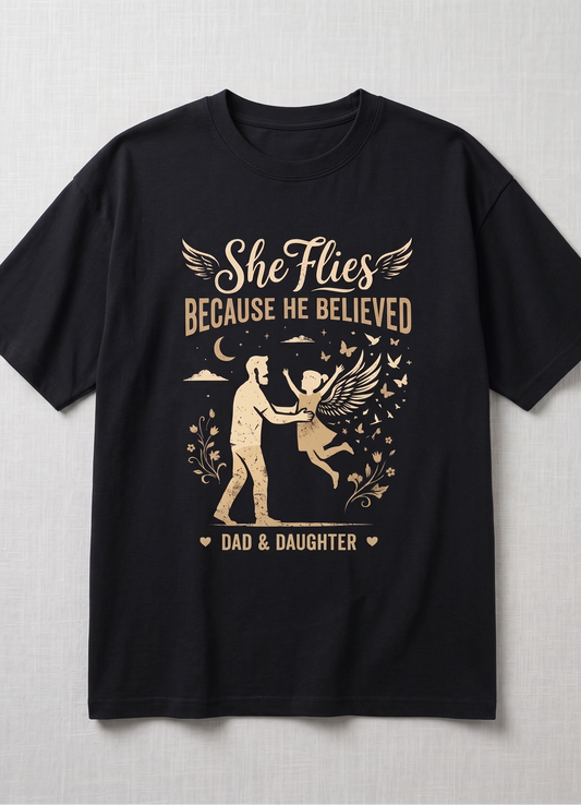 Dad & Daughter Unisex oversized tee