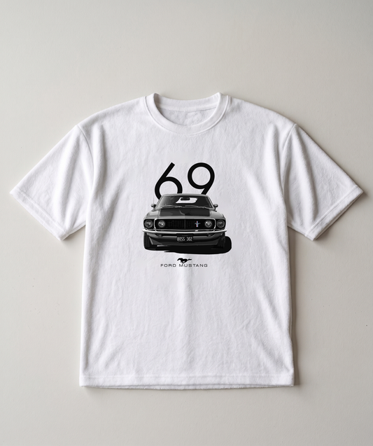 Ford mustang 69 Unisex Terry Oversized Tee
