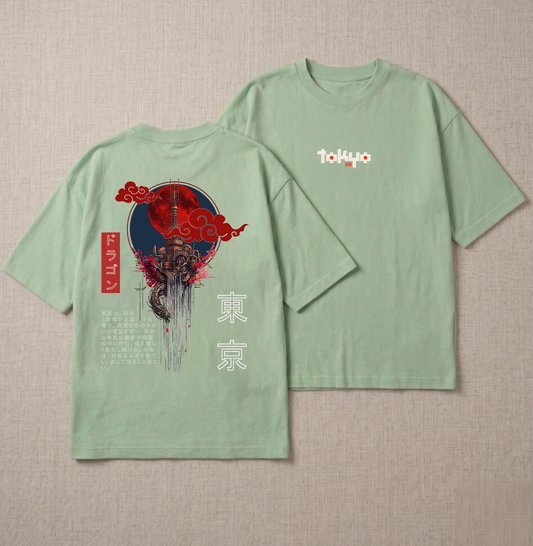 Tokyo Unisex Terry Oversized Tee