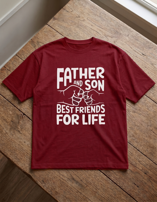 Father and Son Unisex Oversized Classic T-Shirt