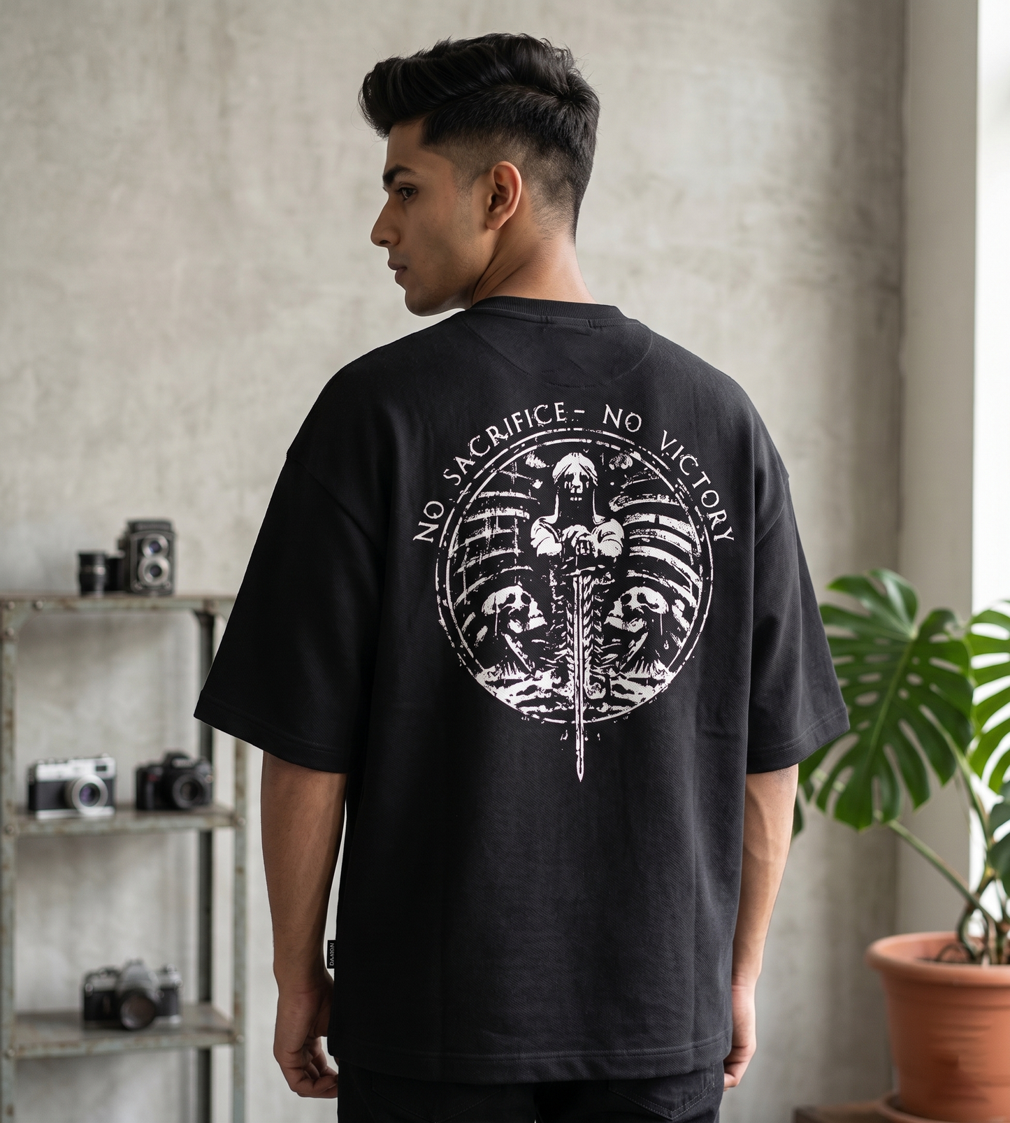 Sacrifice and victory Unisex Terry Oversized Tee