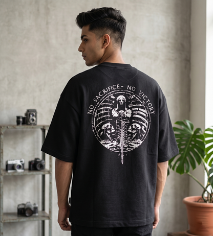 Sacrifice and victory Unisex Terry Oversized Tee