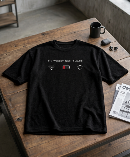 Worst nightmare Unisex Terry Oversized Tee