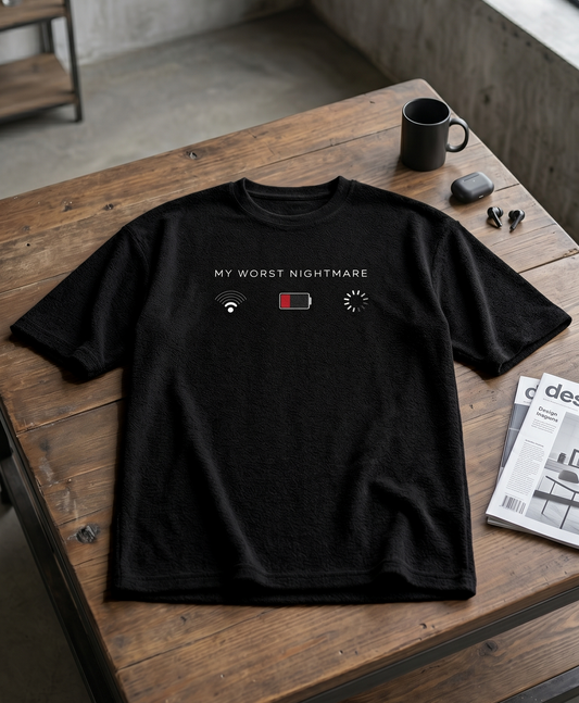 Worst nightmare Unisex Terry Oversized Tee