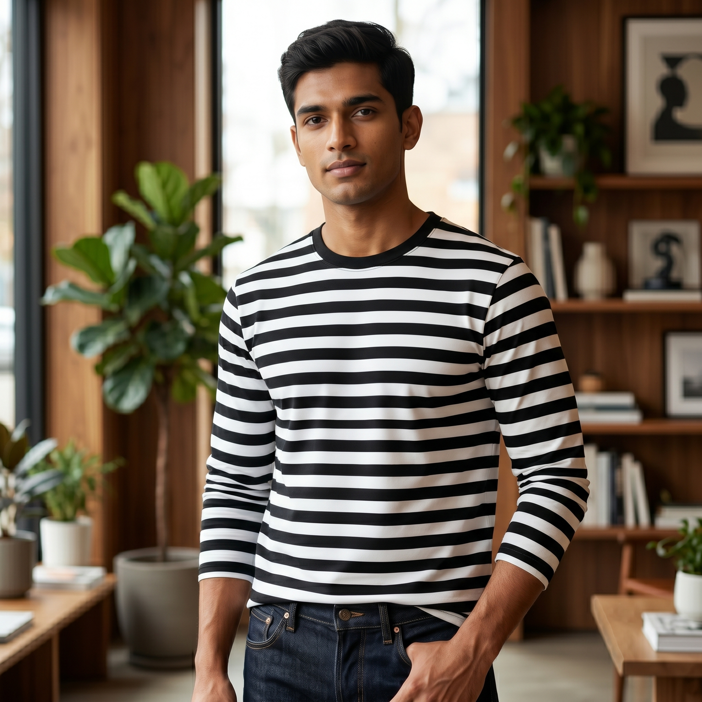 Striped Full Sleeve Tee