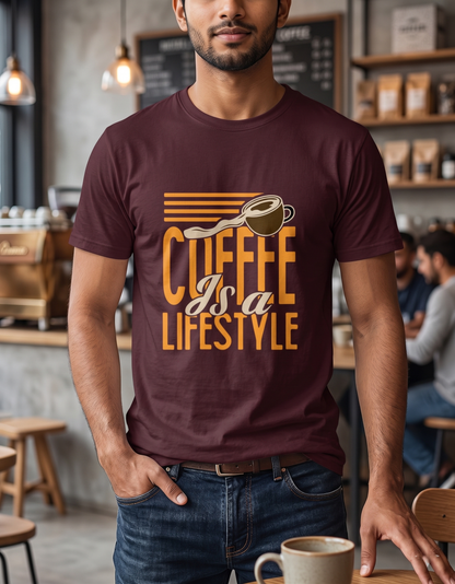Coffee is Lifestyle Crew unisex T-Shirt