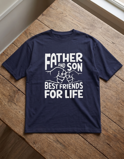 Father and Son Unisex Oversized Classic T-Shirt