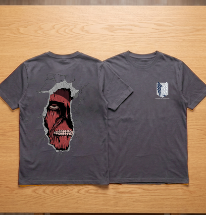Attack on titan Wall of Marie Unisex Classic Crew T-Shirt