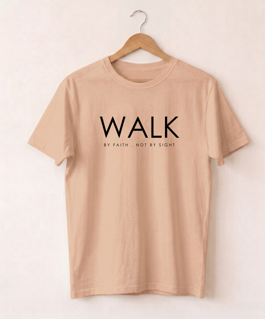 Walk by faith Classic Crew T-Shirt
